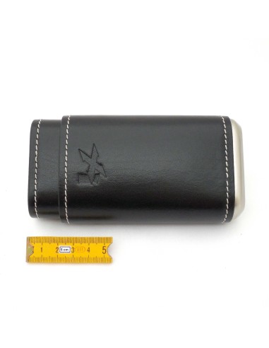 Etui cèdre et cuir 3 cigares XIKAR