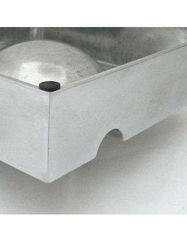 Cendrier 4 cigares aluminium carré