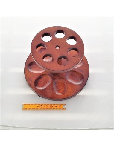 Rack bois circulaire pour 7 pipes