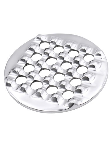 Cendrier rond 4 cigares en métal poli