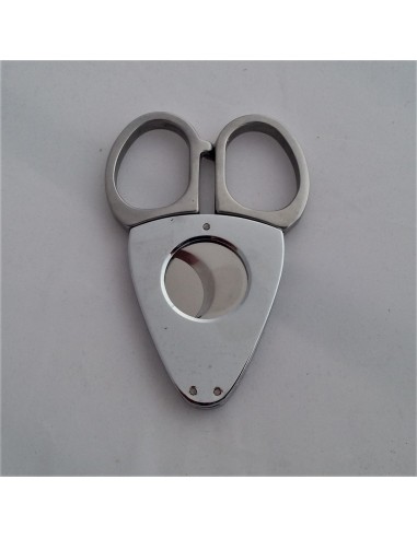 Coupe cigare ciseaux métal chromé