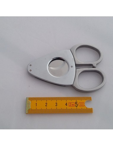 Coupe cigare ciseaux métal chromé
