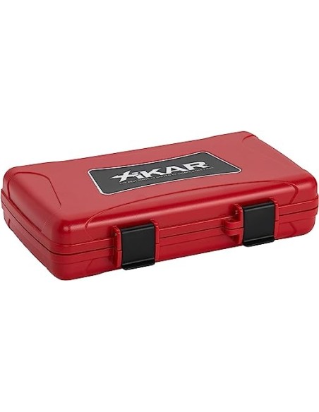 Etui Cigare ABS XIKAR 5 cigares rouge